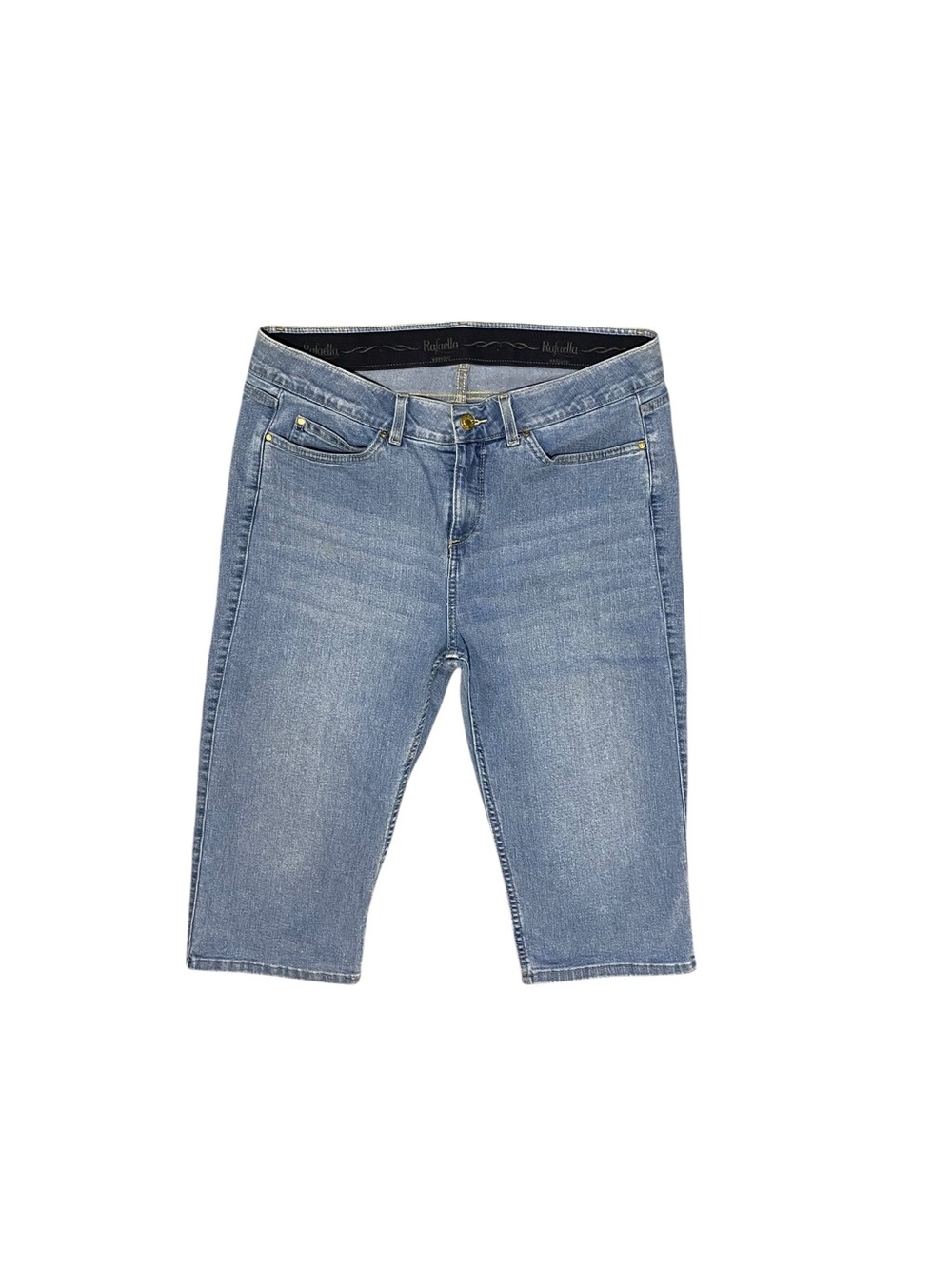 Rafaella Light Blue Cropped Denim Capris